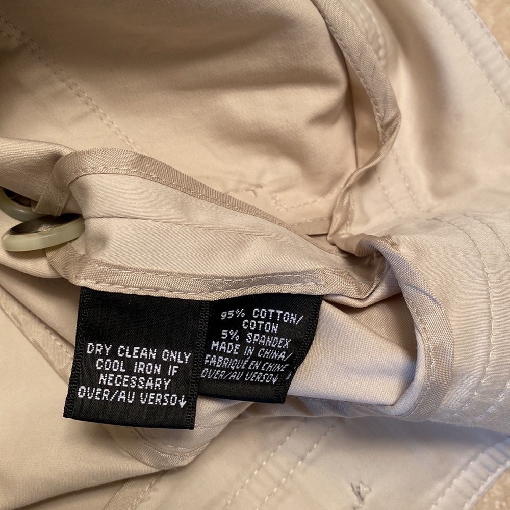 Ellen Tracy khaki jacket, Great Condition, Sz 6 measurements in photos below - Picture 8 of 8